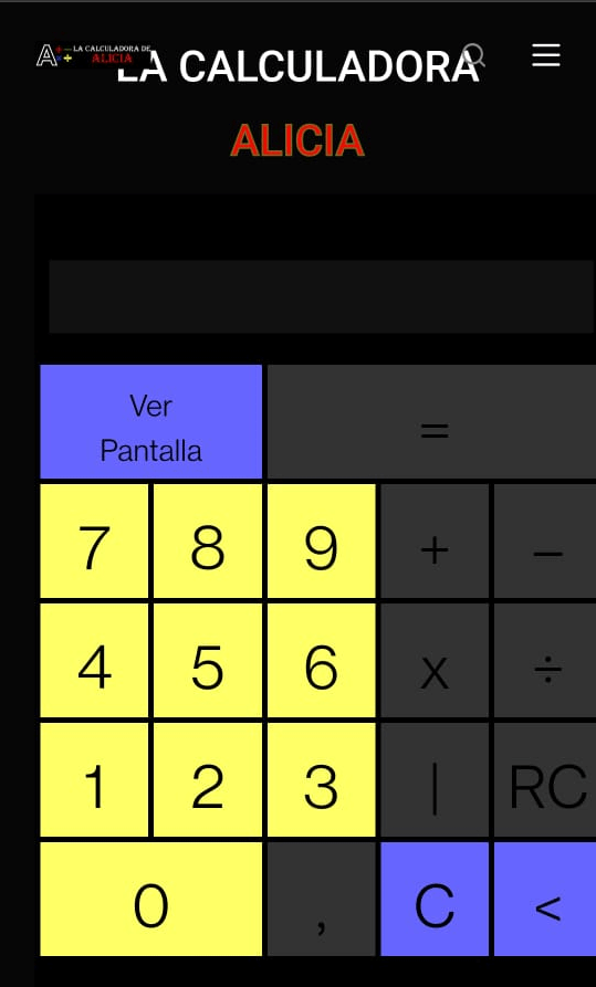 Calculadora De Alicia Diseño De La Interfaz De Usuario ...