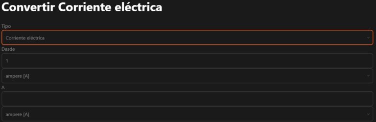 conversión de corriente eléctrica